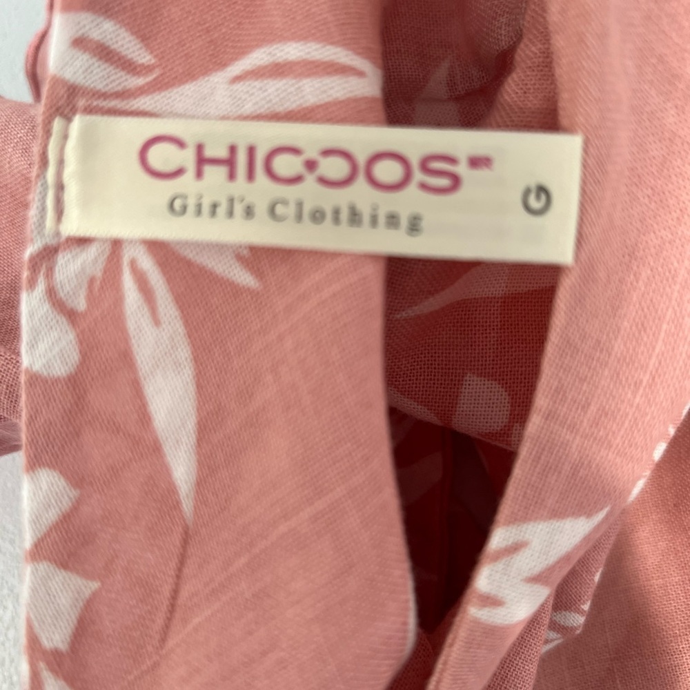 Chiccos Pink Floral tropical mauve girl Dress - Picture 8 of 11